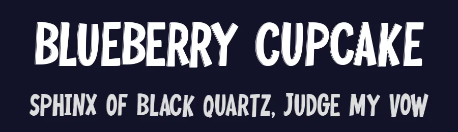 Blueberry Cupcake by Joe Letter — Display Font — thumbnail 2