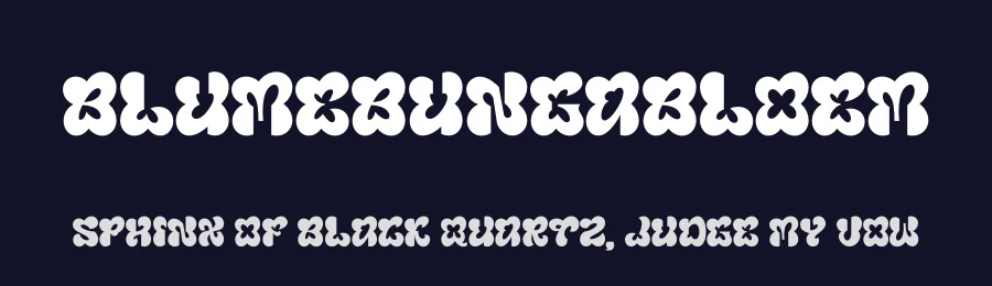 Blumebungabloem by Glyphstyle — Display Font — thumbnail 2