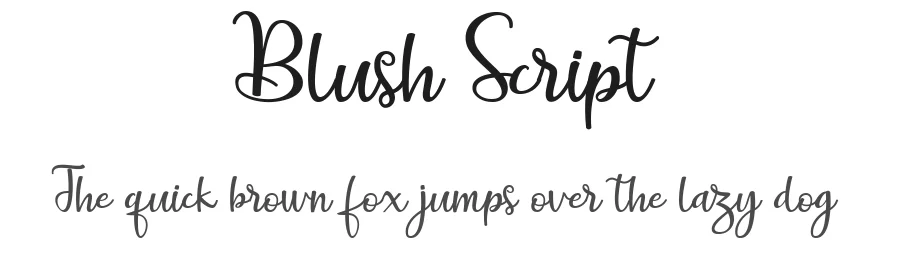 Blush Script by Khaidir — Script Handwritten Font