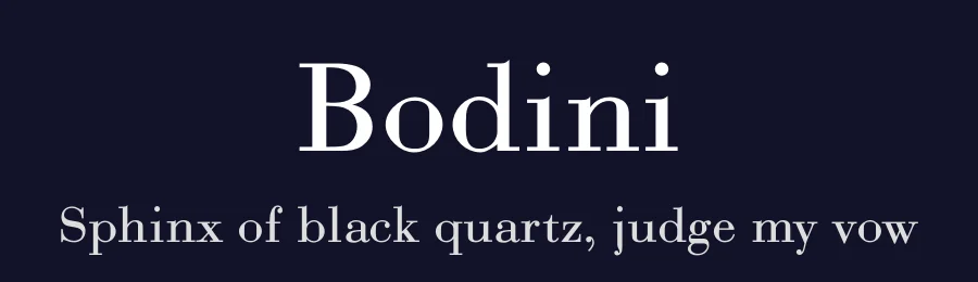 Bodini — Serif Font — thumbnail 2