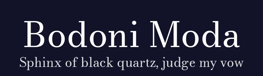 Bodoni Moda — Serif Font — thumbnail 2