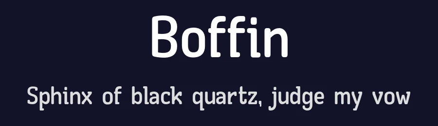Boffin — Sans Serif Font — thumbnail 2