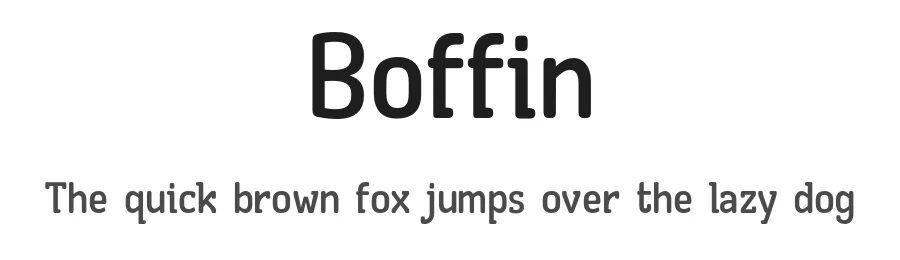 Boffin β Sans Serif Font