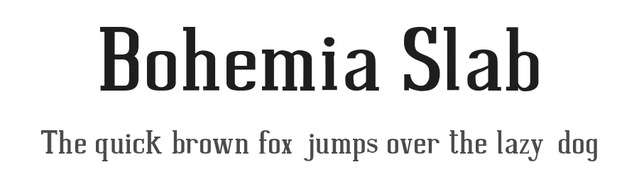Bohemia Slab by Gabriel Acácio dos Santos — Slab Serif Font