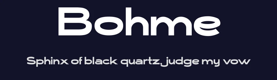 Bohme by Designer: Musthafa Kamal Emje - Afkari Studio — Display Font — thumbnail 2