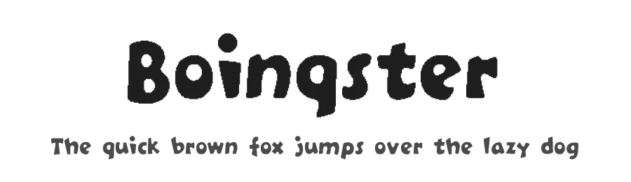 Boinqster by Piotrkowy β Display Font
