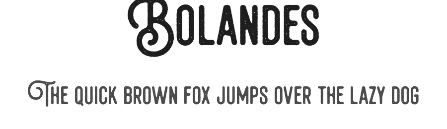 Bolandes by Ahmad Ramzi Fahruddin — Display Font