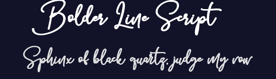 Bolder Line Script by ©Lettersiro. 2018 — Script Handwritten Font — thumbnail 2