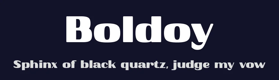 Boldoy by Ardyana Types — Display Font — thumbnail 2