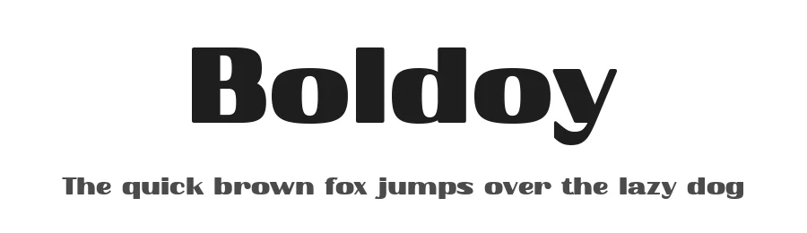 Boldoy by Ardyana Types — Display Font