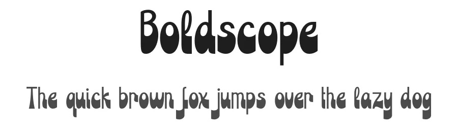 Boldscope by Dida Ahluddin — Display Font