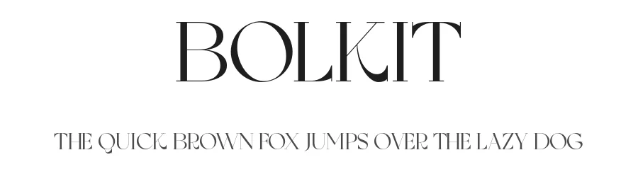 Bolkit by Khaiuns — Serif Font