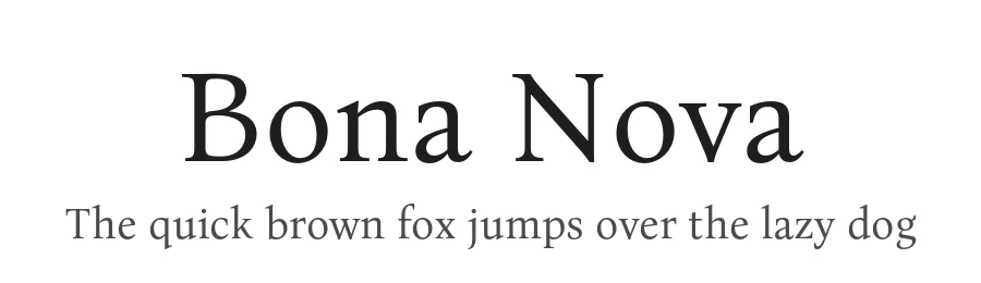 Bona Nova by Mateusz Machalski — Serif Font