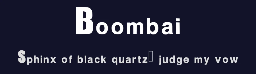 Boombai — Sans Serif Font — thumbnail 2