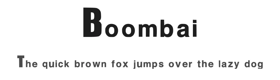 Boombai — Sans Serif Font