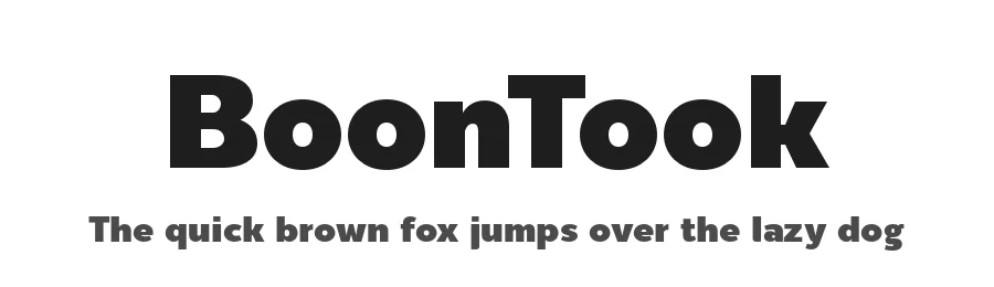 BoonTook by Sungsit Sawaiwan — Sans Serif Font