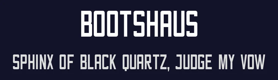 Bootshaus by Felix Huber — Sans Serif Font — thumbnail 2