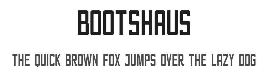 Bootshaus by Felix Huber — Sans Serif Font