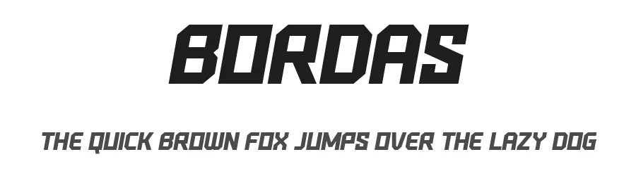 Bordas by Drizy Studio — Display Font
