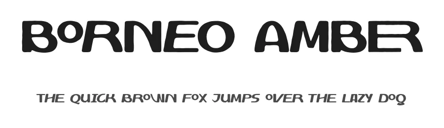 Borneo Amber by Azzam Ridhamalik — Display Font
