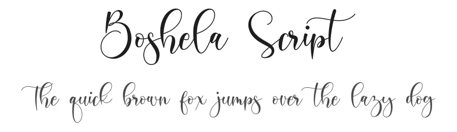 Boshela Script by Nissa Nana — Script Handwritten Font
