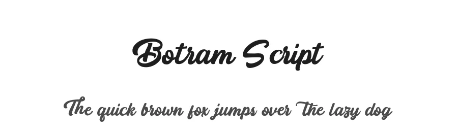 Botram Script by Budi Erlangga — Script Handwritten Font