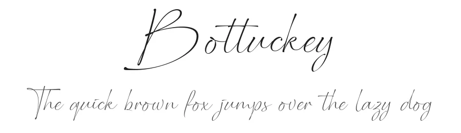 Bottuckey by Alit Suarnegara — Script Handwritten Font
