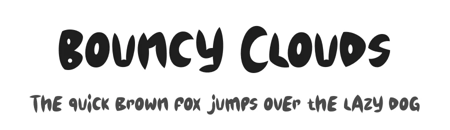 Bouncy Clouds by Lettersweet — Script Handwritten Font