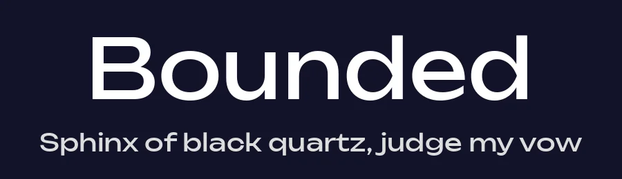 Bounded by Vlad Churkin — Sans Serif Font — thumbnail 2