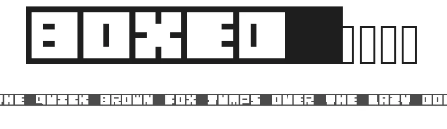 Boxed ᴸᴵᵀᴱ — Display Font
