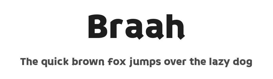 Braah by Ashish Kumar — Sans Serif Font