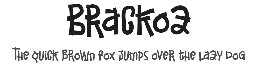 Brackoz by Jarnawi — Display Font
