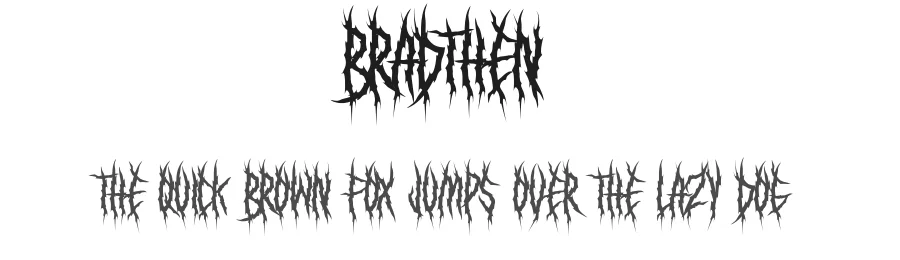 Bradthen by Rony Rizki Jaya — Display Font