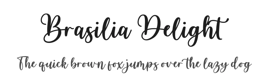Brasilia Delight by Jimtype Studio — Script Handwritten Font