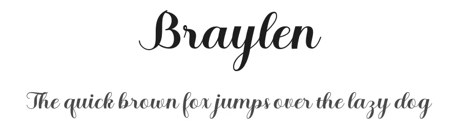 Braylen by Gatype — Script Handwritten Font
