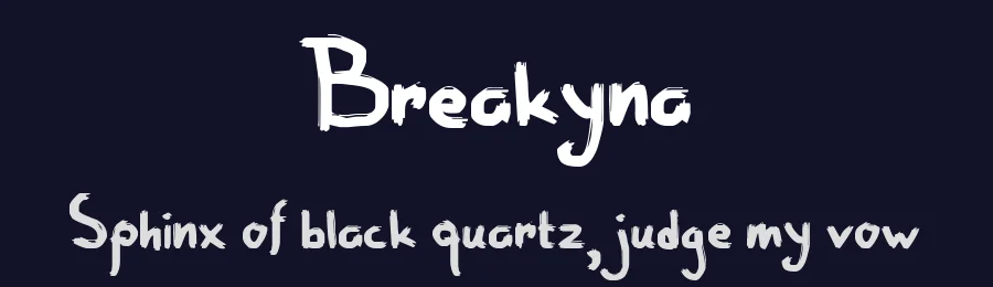 Breakyna — Script Handwritten Font — thumbnail 2