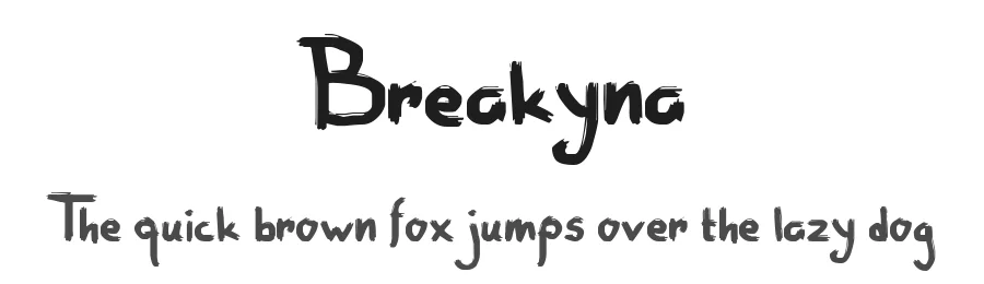 Breakyna — Script Handwritten Font