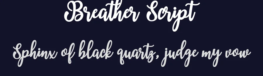 Breather Script by Creative LAB — Script Handwritten Font — thumbnail 2