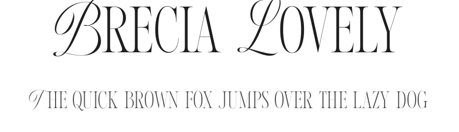 Brecia Lovely by Ahmad Ramzi Fahruddin & Habib Alfatul Akbar — Display Font