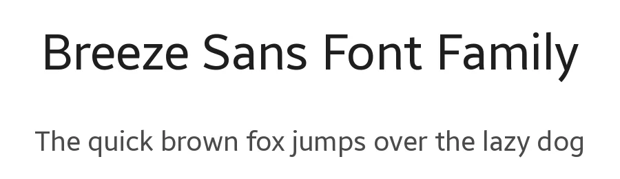 Breeze Sans Font Family by Dalton Maag Ltd — Sans Serif Font