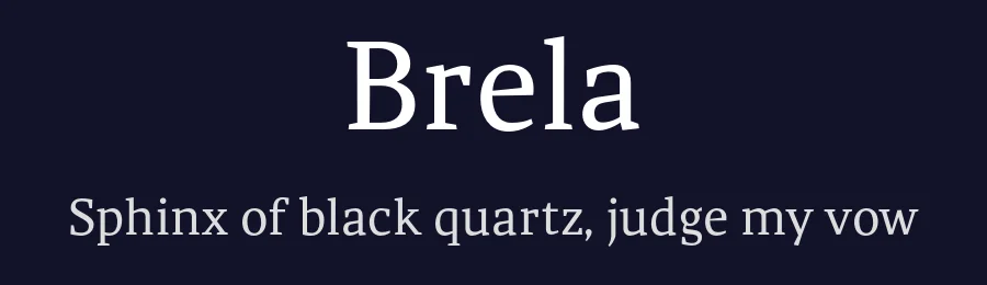 Brela — Serif Font — thumbnail 2