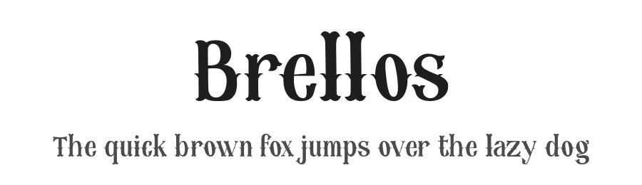 Brellos by Kana Widana — Display Font