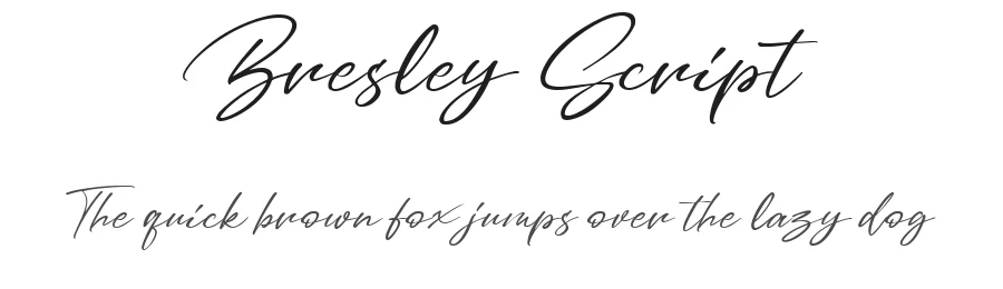 Bresley Script by Bangkit Tri Setiadi — Script Handwritten Font