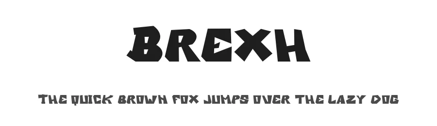 Brexh by Bakhrufin Ja'far — Display Font