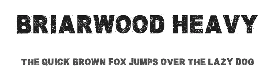 Briarwood Heavy by Nathan Brown — Display Font