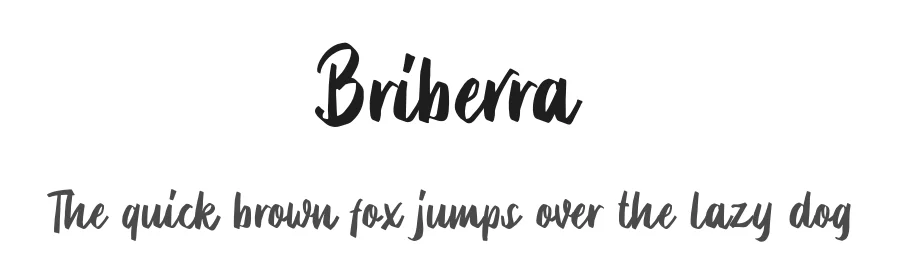Briberra by Sarid Ezra β Script Handwritten Font