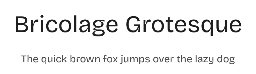 Bricolage Grotesque by Mathieu Triay β Sans Serif Font