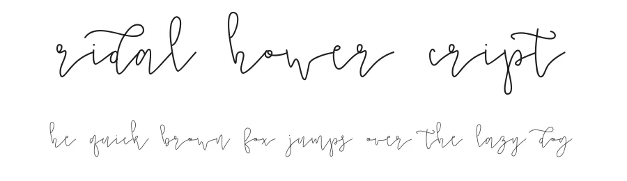 Bridal Shower Script by Out of Step Font Company — Script Handwritten Font