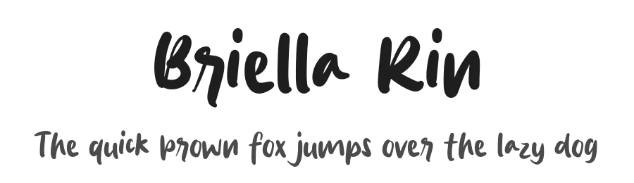 Briella Rin by MJType (Muhamad Junaid) www.mjtype.com — Script Handwritten Font