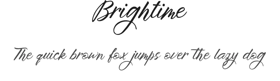 Brightime by Stripes Studio — Script Handwritten Font